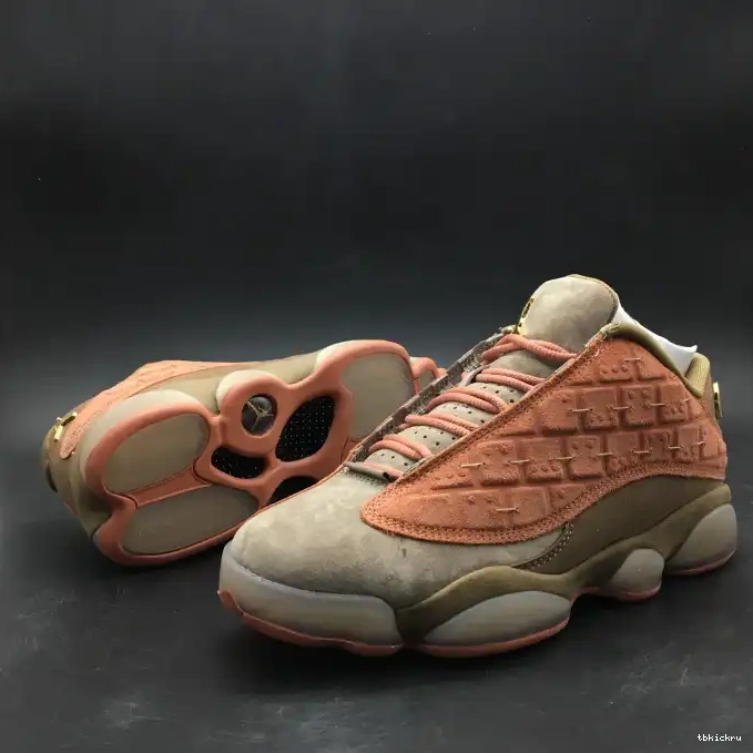 TBK Jordan Stone Low Sepia AT3102-200 x Blush Air 13 CLOT Canteen-Terra 0515